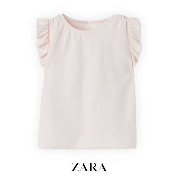 Zara Other - ZARA Kids | Pink | Textured Ruffled Top